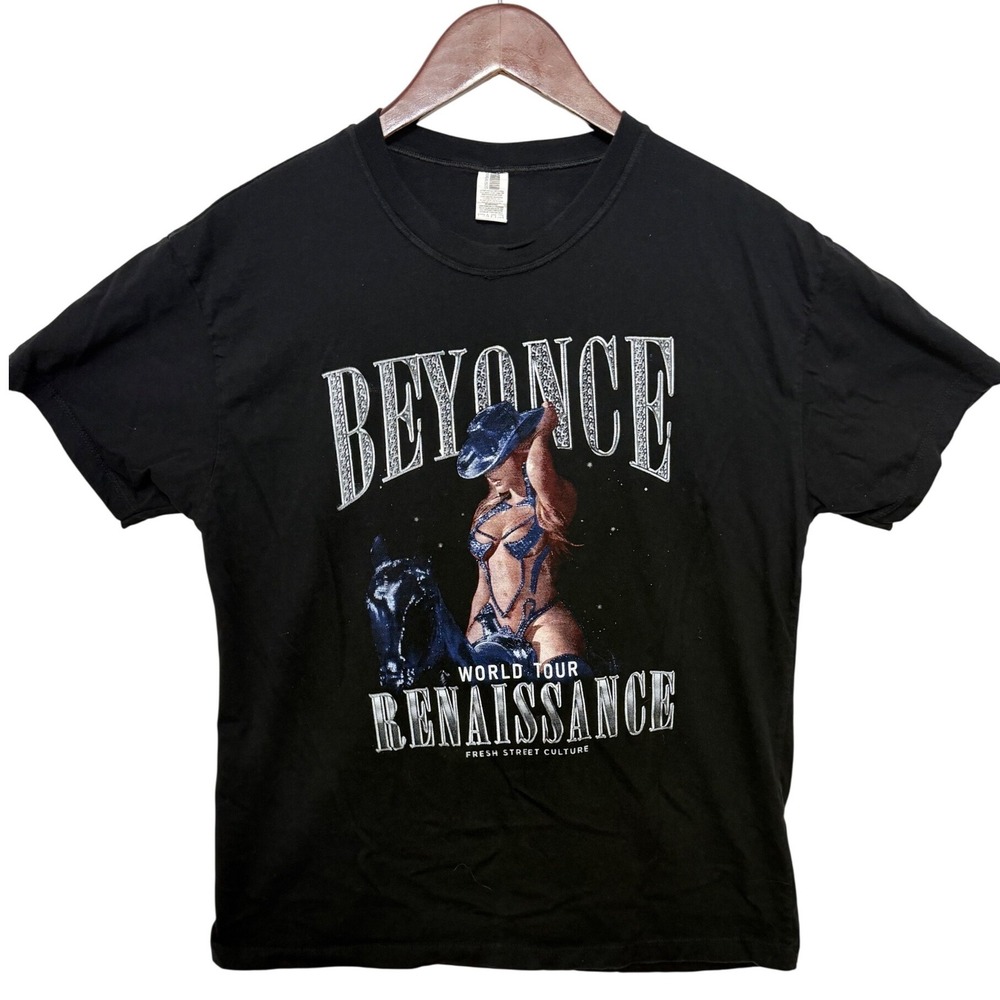 Beyonce Renaissance World Tour T-Shirt Unisex XL Black 2023 Concert Tee